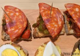 recette Tapas piperade chorizo