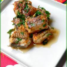 recette anguille  la persillade et piment d'Espelette AOP